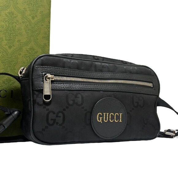 Authentic Gucci GG Supreme Off The Grid Waist Bag Belt Bag Pouch Mens Black - Picture 3 of 16